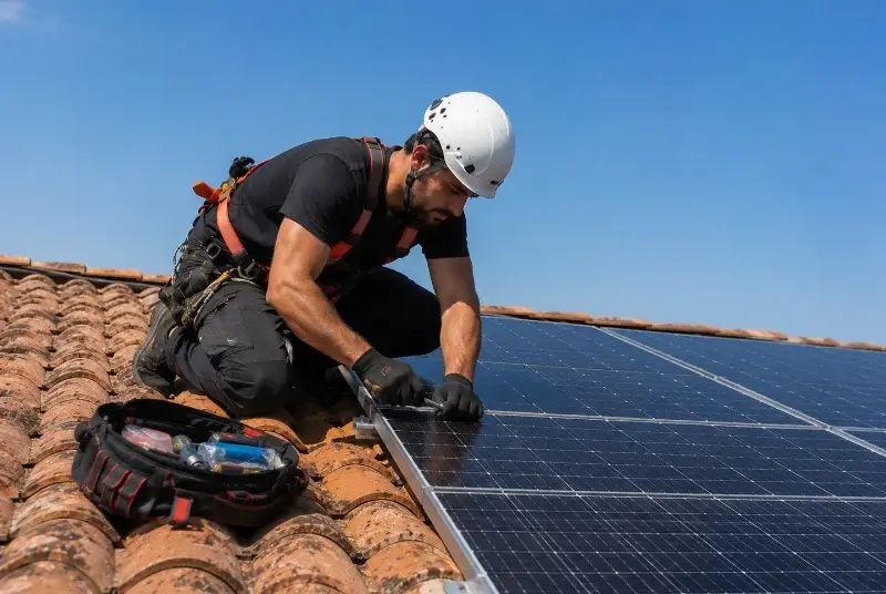 Maintenance et monitoring de panneaux solaires à Lucq-de-Béarn